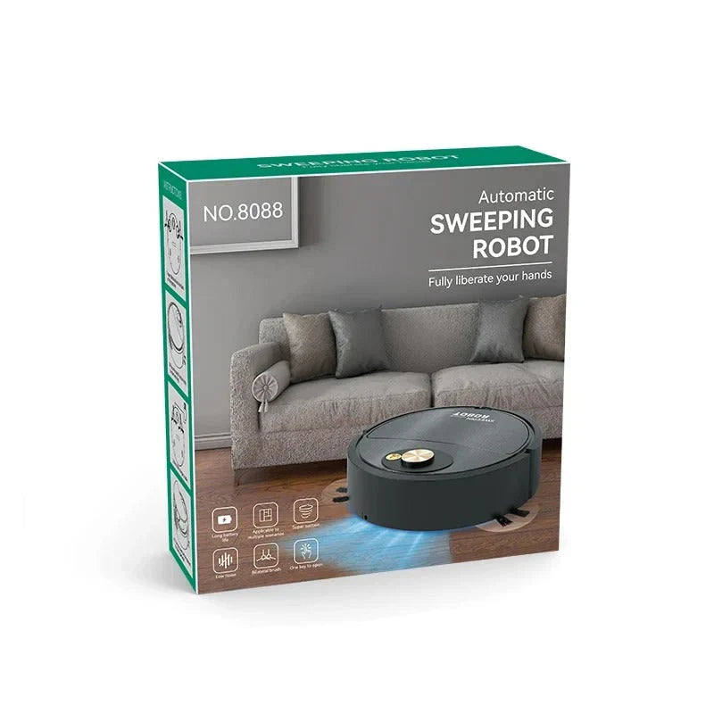 3-IN-1 Automatic Robot Vacuum Cleaner | مكنسة روبوت أوتوماتيكية 3 في 1